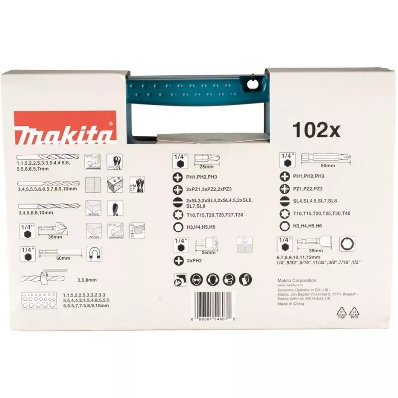Drill Bit- & Bit-Set B-68432 (102-piece)