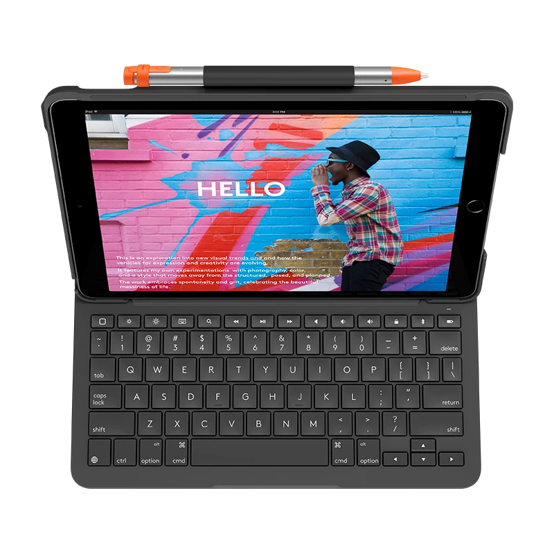Keyboard Logitech Slim Folio for iPad (7th, 8th, & 9th generation)
