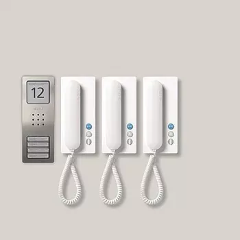 Siedle SET CA 812-3 E/W - Wired - Stainless Steel - White - Wand
