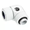 Fitting BitsPower BP-DWE90RMLA14 — brass 90° rotary fitting, diameter 1.4 cm, white