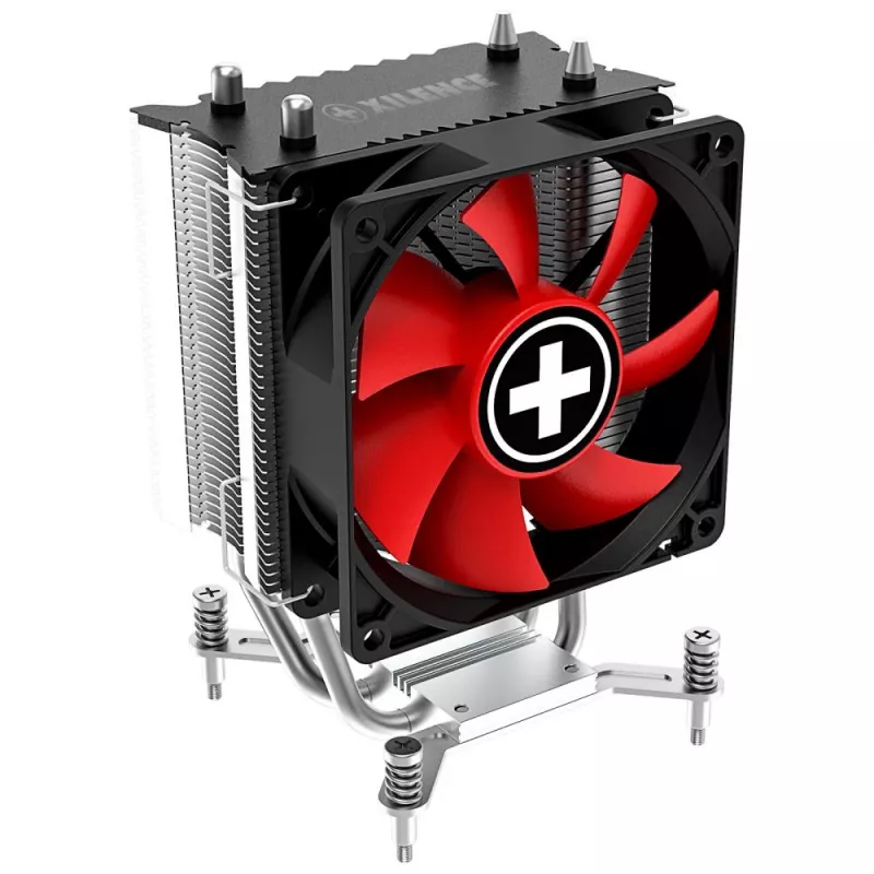 Xilence I402 Processor Cooler 9.2 cm Black, Red, Silver
