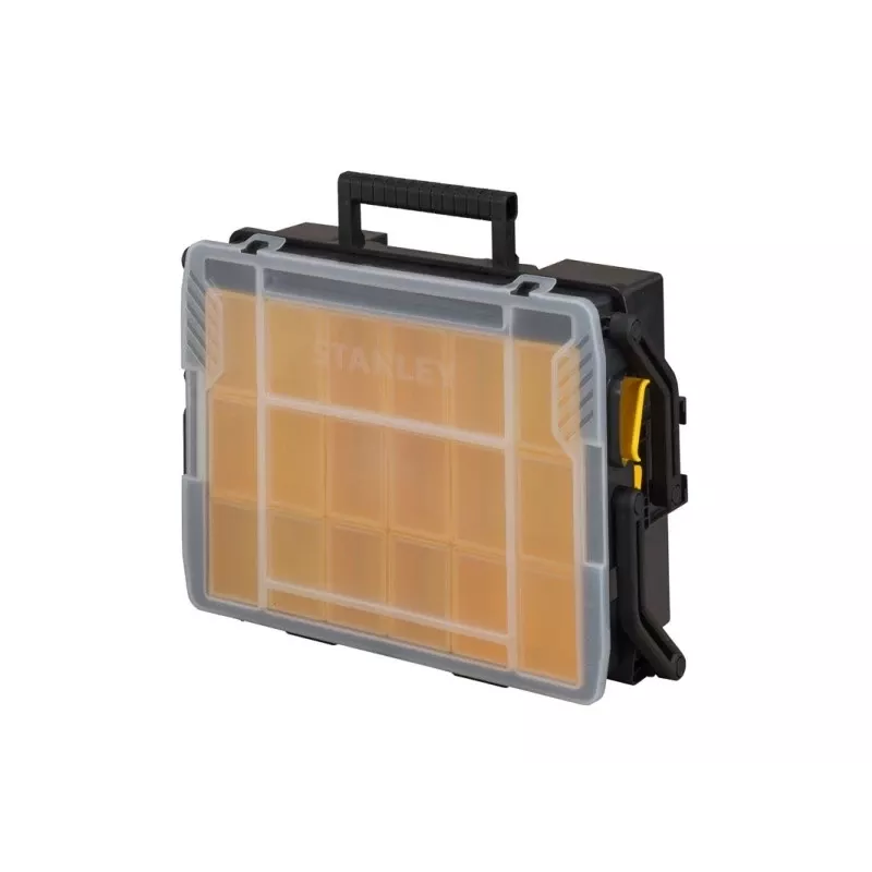 Small parts box Stanley Sortmaster Multilevel Organizer Black Transparent 400x420x315 mm