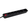 Power Extension M-Cab POW0027 3m 6 AC Outlets 16A Indoor Black