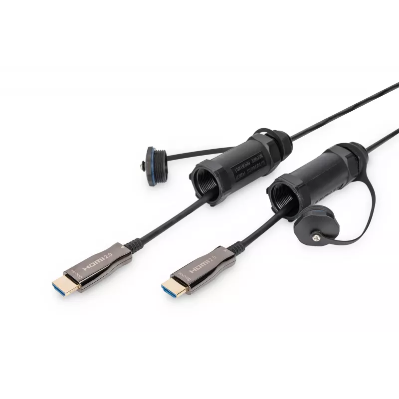 Digitus 4K HDMI AOC Armored Connecting Cable 10m 2.0 14.4 Gbit/s