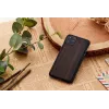 Phone case man and wood for iPhone 11 Pro — ebony black, hard protective back cover