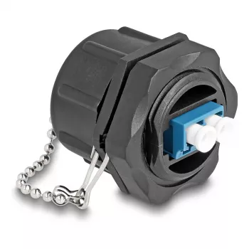 DeLOCK Optical fiber connector LC Duplex Single-mode IP68 waterproof