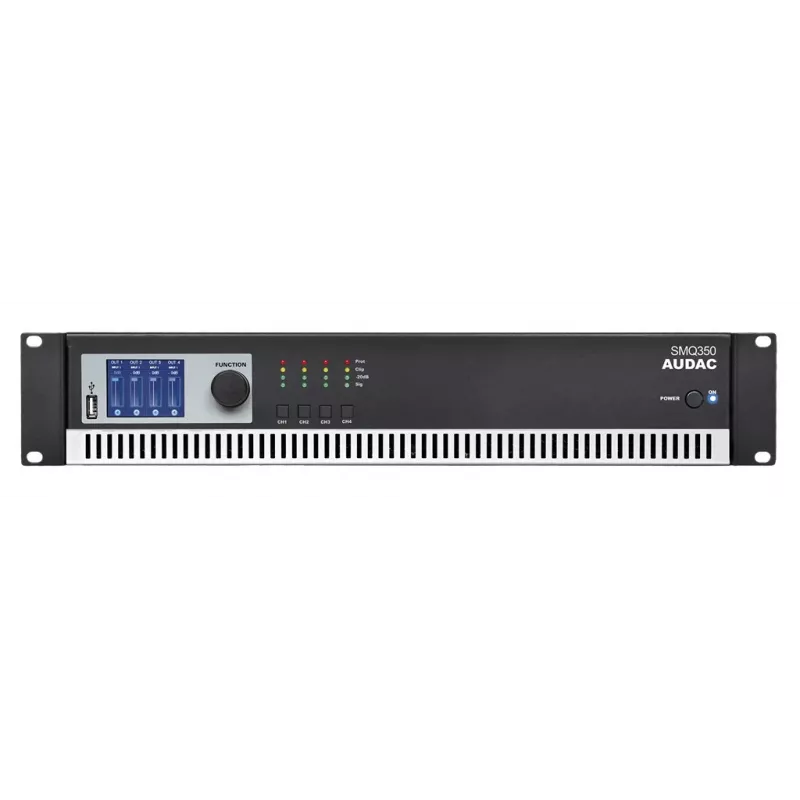 Audio Amplifier AUDAC SMQ350 Class D 0.05% THD 95 dB SNR