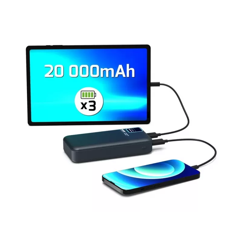 Portable Power Bank Port Designs 907002 20000 mAh Fast Charging
