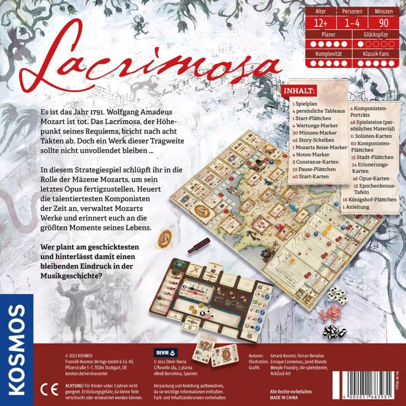 Lacrimosa, Board Game