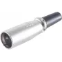 XLR connector ShiverPeaks BS55000 with strain relief, 3-pin audio cable connector