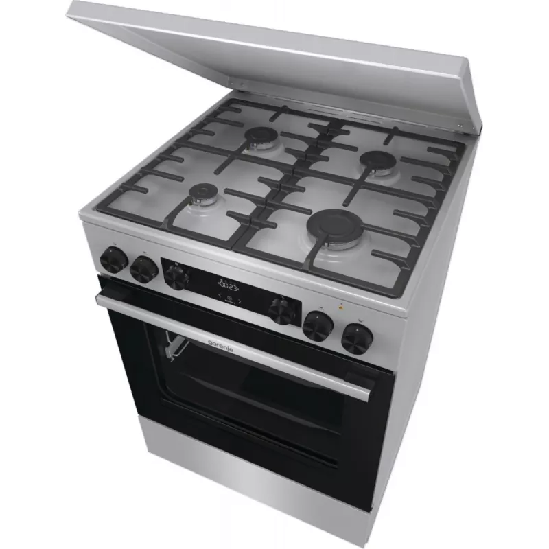 Gorenje GKS6C71XF Freestanding cooker with oven Silver