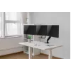 Desk monitor mount GEMBIRD MA-DA3-03, 3-arm, gas spring, VESA 75–100x100, supports 3 displays up to 27 inch, max 18 kg, black