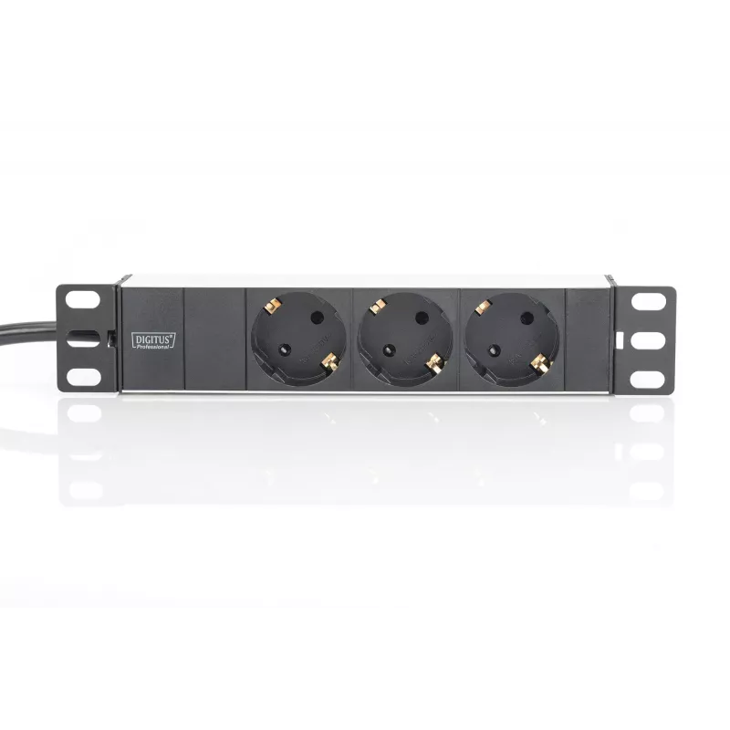 Aluminium Outlet Strip Digitus DN-95411 3 Safety Outlets 2m