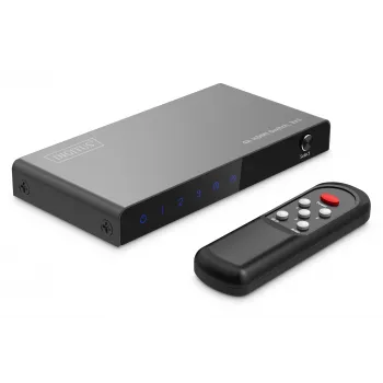 Digitus 4K HDMI Switch 3x1 Metal Black 18 Gbit/s
