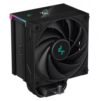 Air cooler DeepCool AK500S Digital 120 mm, 5 heat pipes, PWM fan, 1850 RPM, 68.99 CFM, 2.19 mmH2O, Black