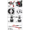 Yato PEX-AL-PEX Crimping Manual Crimping Tool With 8 Bones Set
