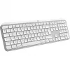 Logitech Master Series MX Keys S for Mac - Keyboard - full size - backlit - Wireless - Bluetooth LE - AZERTY - French - Pale Gray (920-011626)