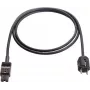 Power supply cable AS Schwabe 70873, 2 m length, black