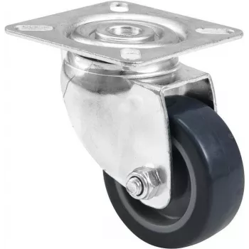 Caster wheel Roadinger 50 mm, grey — swivel replacement wheel for equipment and furniture