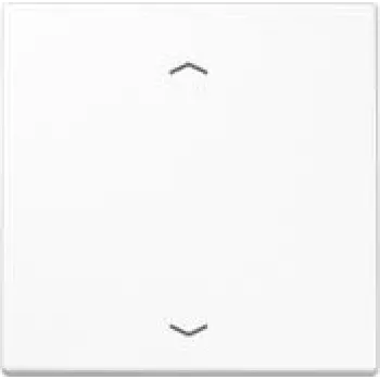 Wall plate / switch cover JUNG LS101PWW, plastic, screwless design, 1-piece