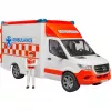 Bruder 1/16 Mercedes-Benz Sprinter Ambulance with Driver by Mercedes-Benz Sprinter Autotransporter with Roadster by Ages 4 Years +