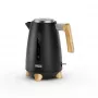 Electric kettle Princess 1.7 L 3000 W, stainless steel housing, cordless, beige/black