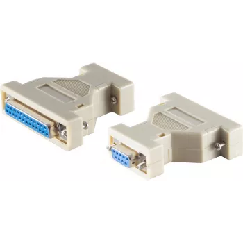Sub-D Adapter ShiverPeaks 9-pin to 25-pin – gender adapter for RS-232 device connection