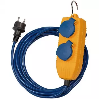 Power Extension Brennenstuhl 1161750020 5m 2 AC Outlets Indoor Blue Yellow