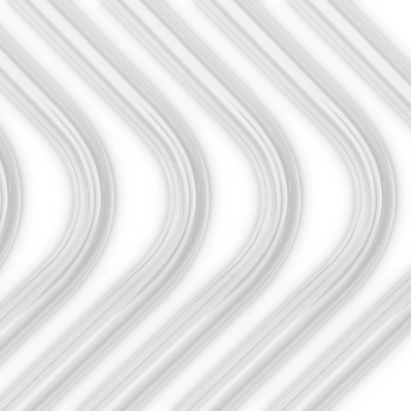 EK Water Blocks EK-Loop Hard Tube 14/10mm acrylic, bent 90 degrees - 80cm, 6 pieces