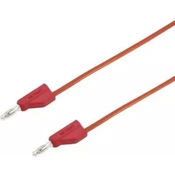VOLTCRAFT Test Lead [Plug 4 mm - Plug 4 mm] 2 m Red MSB-300 (MSB-300-2-Red)