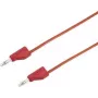 VOLTCRAFT Test Lead [Plug 4 mm - Plug 4 mm] 2 m Red MSB-300 (MSB-300-2-Red)