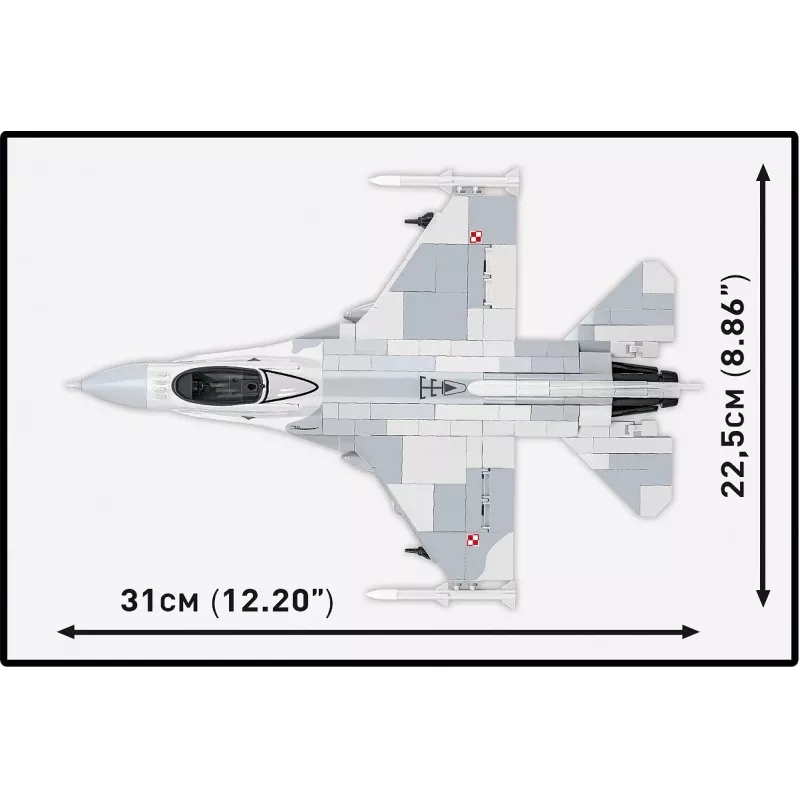 Construction set Cobi F-16C Fighting Falcon — 463 pieces, scale model building kit