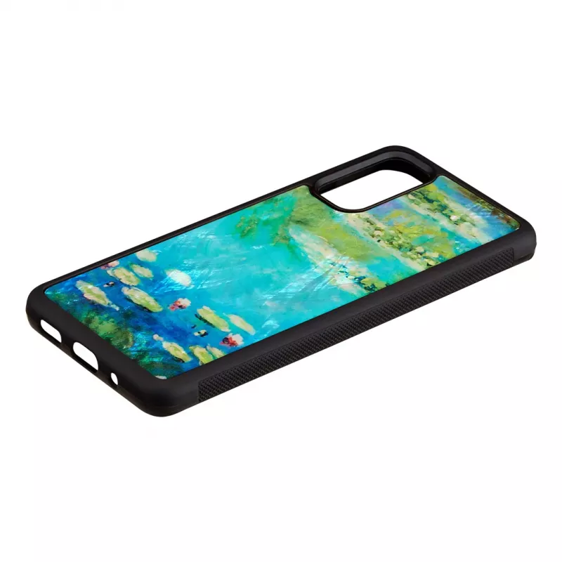 Protective phone case iKins for Samsung Galaxy S20 — Black Water Lilies design