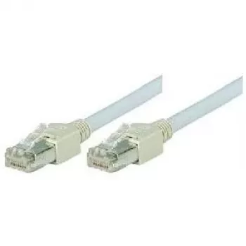 Tecline exertis Connect - Patch-Cable - RJ-45 (M) to RJ-45 (M) - 1 m - Foiled Unshielded Twisted Pair (F/UTP) - CAT 5e - Halogen-Free - Grey (72701)