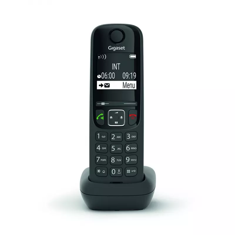 Analog/DECT telephone Gigaset AS690HX Wireless handset Caller ID Black