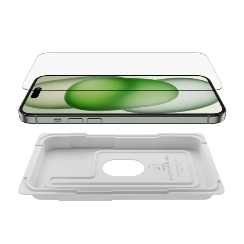 Screen Protector Belkin ScreenForce for iPhone 16 Plus Anti-bacterial Tempered Glass