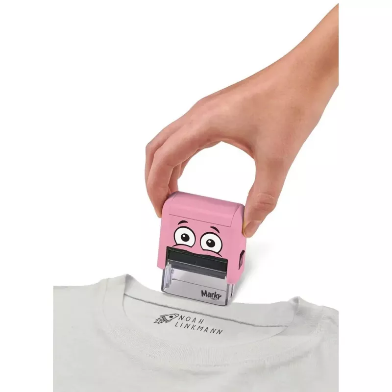 Colop Marky Rectangular Pink Stamp for Paper and Textile