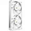 NZXT F280X RGB 140mm ARGB Case Fans - White, 2-Pack