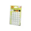 Self-adhesive square equipment feet 3M SJ 5323 MPCB, transparent, Ø 20.6 mm × H 7.6 mm, pack 24