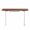 Adjustable Height Table Up Up Bjorn White, Table top M Dark Walnut