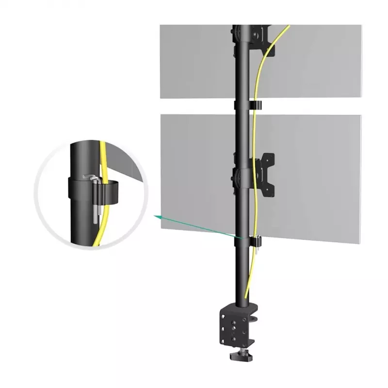 Maclean support TV 13-27 Pollici MC-966 (Table, 27), Monitor Stand, Black