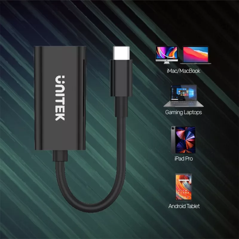 UNITEK V1421A USB graphics adapter Black