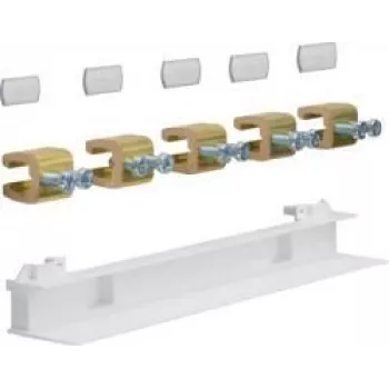 Hager ZM15F Connection Block 5P Copper - White (ZM15F)