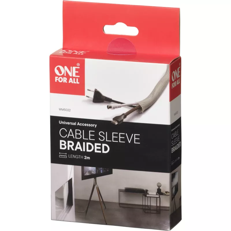 Cable management sleeve One For All WM5022 braided, 2 m length