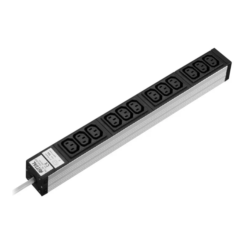 Power Extension Rittal DK 7240.200 2m 12 AC Outlets Indoor