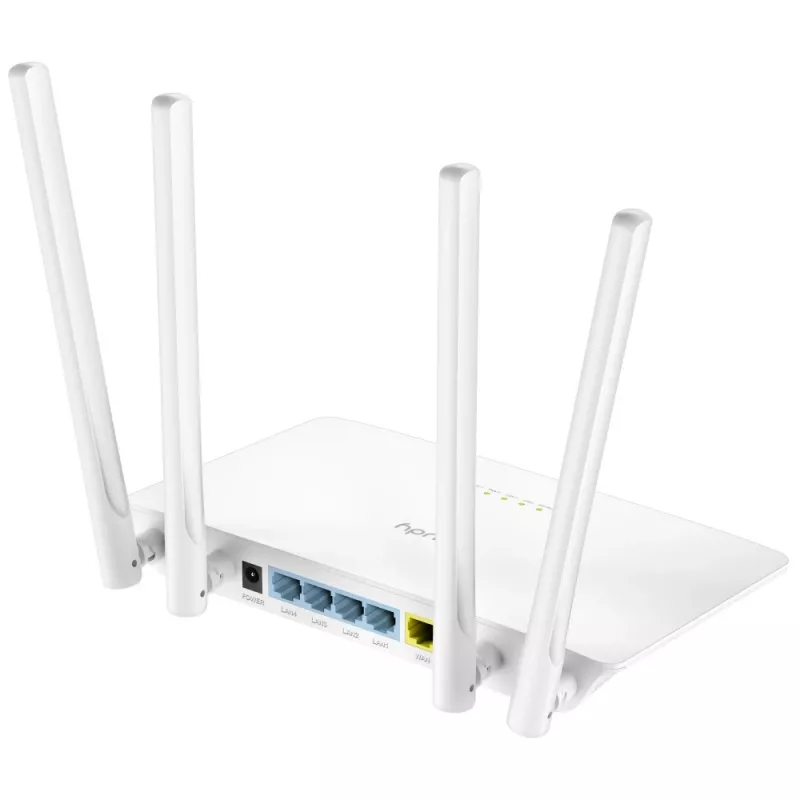 Tabletop router Cudy WR1200 Dual‑band Wi‑Fi 5 (802.11ac) 867 Mbit/s, 4x RJ‑45 LAN, White