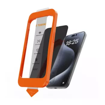 Screen protector Torras INSTALL MASTER for iPhone 16 Plus — Clear