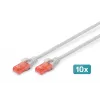 Patch Cord Digitus CAT 6 U/UTP LSZH 0.5m 10 pieces