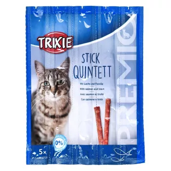 Cat treats Trixie Premio Sticks blackened salmon with trout, supplementary feed, 5 x 5 g (25 g)