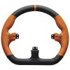 Sim racing wheel rim Asetek SimSports GT Rim Closed D leather orange